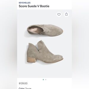 Taupe(grey) suede booties